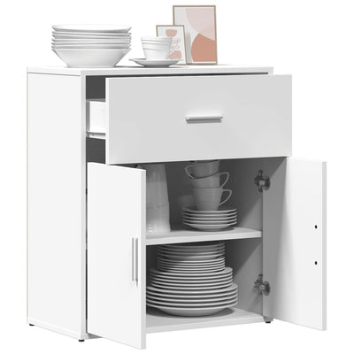 Valkoinen senkki Demetriade 60x31x70cm (puinen)