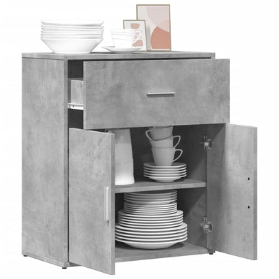 Senkki betoninharmaa 60x31x70 cm tekninen puu