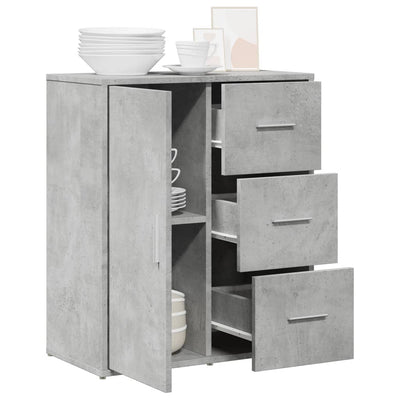 Senkki betoninharmaa 60x31x70 cm tekninen puu