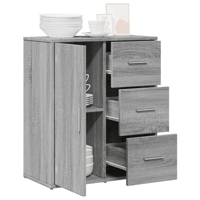 Senkki harmaa Sonoma 60x31x70 cm tekninen puu