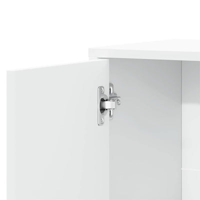 Valkoinen senkki Palaghiea 60x31x70cm (puinen)