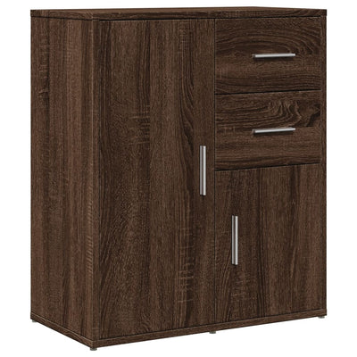 Senkki ruskea tammi 60x31x70 cm tekninen puu