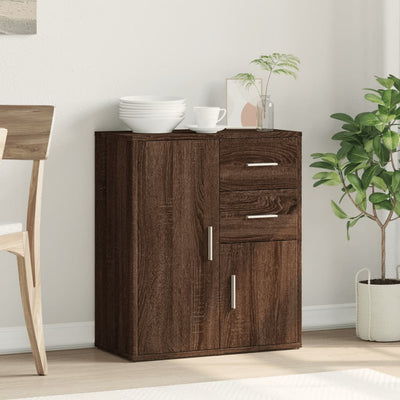 Senkki ruskea tammi 60x31x70 cm tekninen puu