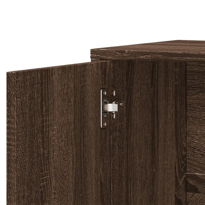 Senkki ruskea tammi 60x31x70 cm tekninen puu