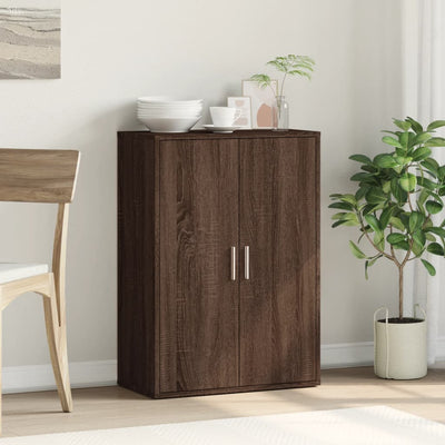 Senkki ruskea tammi 60x31x84 cm tekninen puu