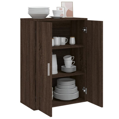 Senkki ruskea tammi 60x31x84 cm tekninen puu