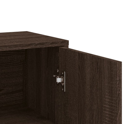Senkki ruskea tammi 60x31x84 cm tekninen puu