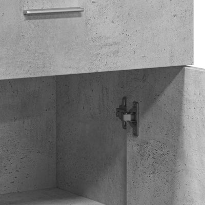 Senkki betoninharmaa 60x30x84 cm tekninen puu