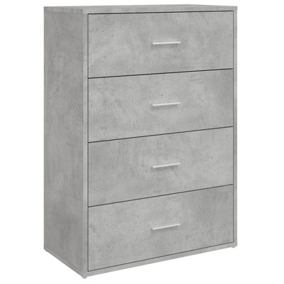 Senkki betoninharmaa 60x31x84 cm tekninen puu