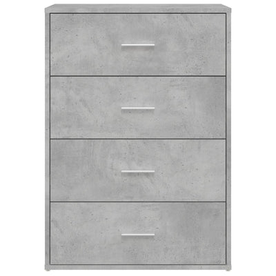 Senkki betoninharmaa 60x31x84 cm tekninen puu