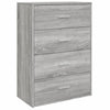 Senkki harmaa Sonoma 60x31x84 cm tekninen puu