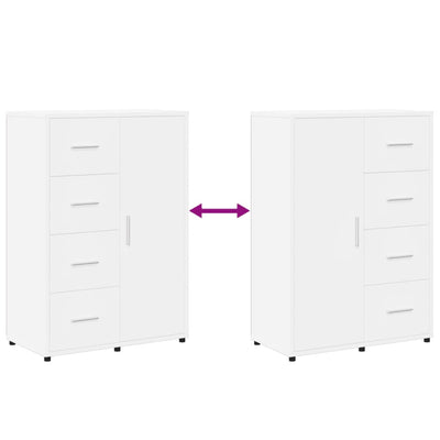 Valkoinen senkki Bodruga 60x31x84cm (puinen)