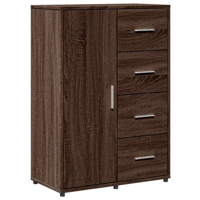 Senkki ruskea tammi 60x31x84 cm tekninen puu