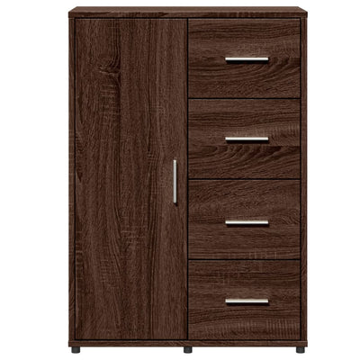 Senkki ruskea tammi 60x31x84 cm tekninen puu