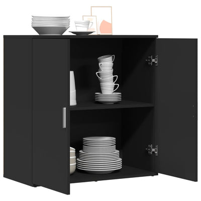 Senkki musta 79x38x80 cm tekninen puu
