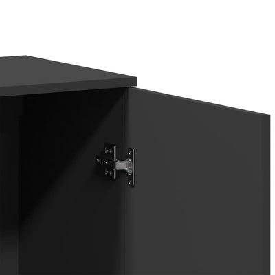 Senkki musta 79x38x80 cm tekninen puu