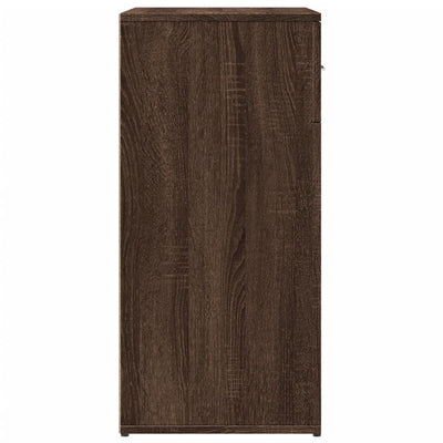 Senkki ruskea tammi 79x38x80 cm tekninen puu