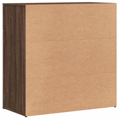 Senkki ruskea tammi 79x38x80 cm tekninen puu