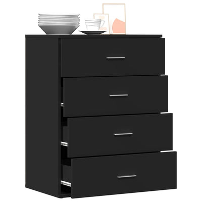 Senkki musta 60x39x80 cm tekninen puu