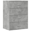 Senkki betoninharmaa 60x39x80 cm tekninen puu