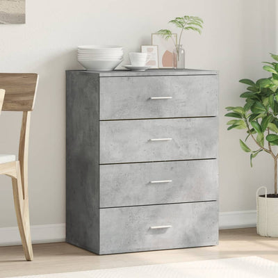 Senkki betoninharmaa 60x39x80 cm tekninen puu