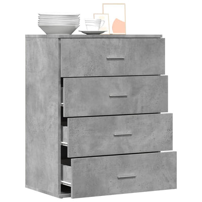 Senkki betoninharmaa 60x39x80 cm tekninen puu