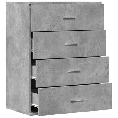 Senkki betoninharmaa 60x39x80 cm tekninen puu