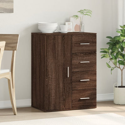 Senkki ruskea tammi 59x39x80 cm tekninen puu