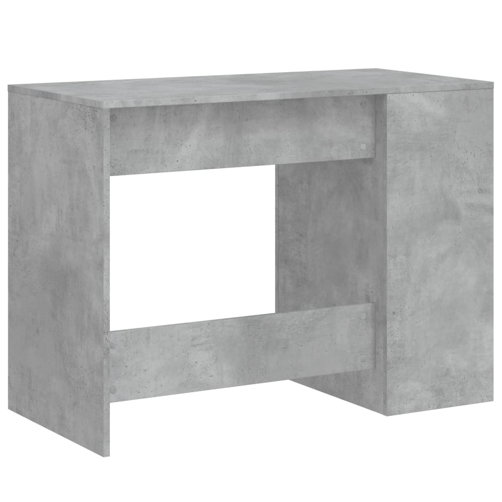 Betoninharmaa työpöytä Ivanisi 102x50x75cm (puinen)