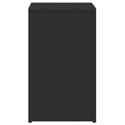 Sivupöydät 2 kpl musta 50x30x50 cm tekninen puu