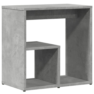 Sivupöytä betoninharmaa 50x30x50 cm lastulevy