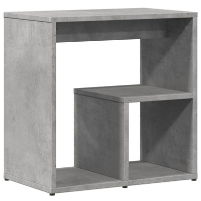 Sivupöytä betoninharmaa 50x30x50 cm lastulevy