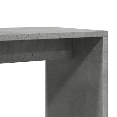 Sivupöytä betoninharmaa 50x30x50 cm lastulevy