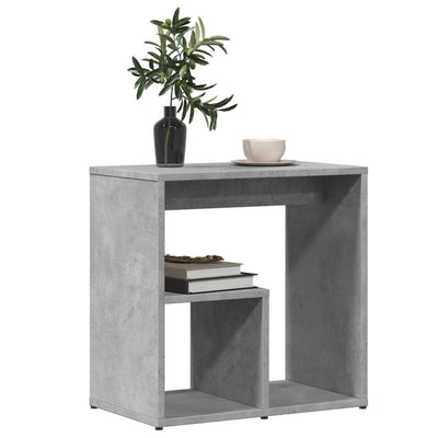 Sivupöydät 2 kpl betoninharmaa 50x30x50 cm tekninen puu