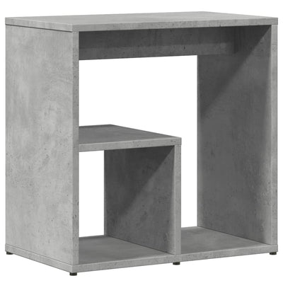 Sivupöydät 2 kpl betoninharmaa 50x30x50 cm tekninen puu
