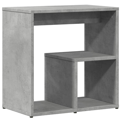 Sivupöydät 2 kpl betoninharmaa 50x30x50 cm tekninen puu