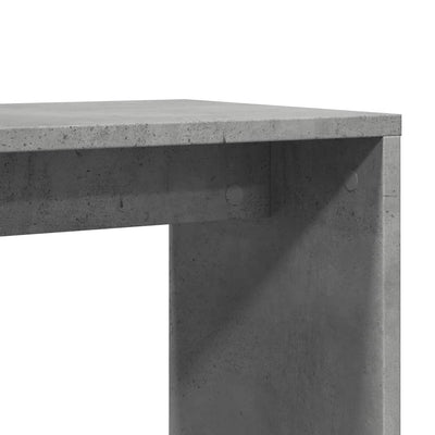 Sivupöydät 2 kpl betoninharmaa 50x30x50 cm tekninen puu