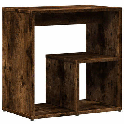 Sivupöydät 2 kpl savutammi 50x30x50 cm tekninen puu