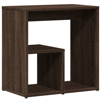 Sivupöydät 2 kpl ruskea tammi 50x30x50 cm tekninen puu