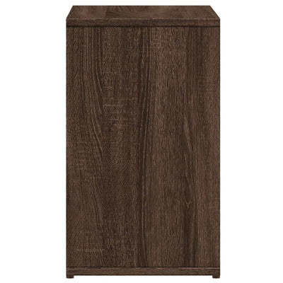 Sivupöydät 2 kpl ruskea tammi 50x30x50 cm tekninen puu