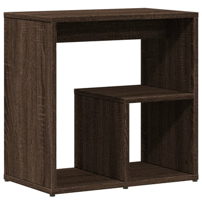 Sivupöydät 2 kpl ruskea tammi 50x30x50 cm tekninen puu