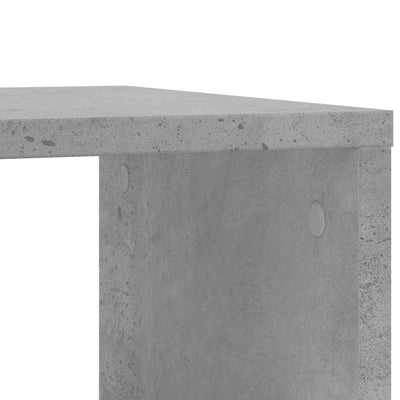 Sivukaappi pyörillä betoninharmaa 50x30x55 cm tekninen puu