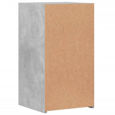 Yöpöydät 2 kpl betoninharmaa 35x34x65 cm tekninen puu