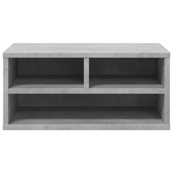 Tulostinteline betoninharmaa 49x40x22,5 cm tekninen puu