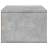 Tulostinteline betoninharmaa 40x32x22,5 cm tekninen puu