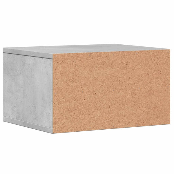 Tulostinteline betoninharmaa 40x32x22,5 cm tekninen puu
