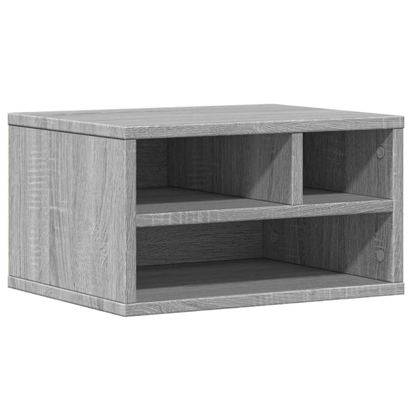 Tulostinteline harmaa Sonoma 40x32x22,5 cm tekninen puu