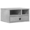 Tulostinteline betoninharmaa 40x32x22,5 cm tekninen puu