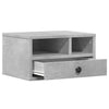 Tulostinteline betoninharmaa 40x32x22,5 cm tekninen puu