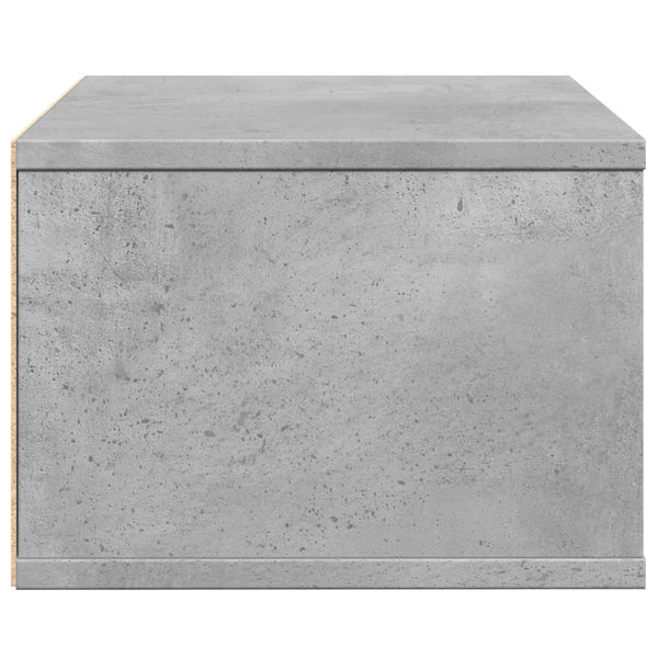 Tulostinteline betoninharmaa 40x32x22,5 cm tekninen puu